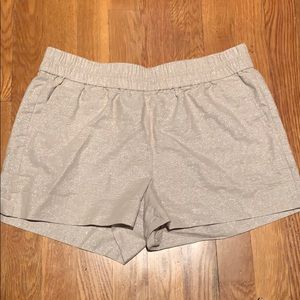 J Crew size 4 Gold Metallic shorts